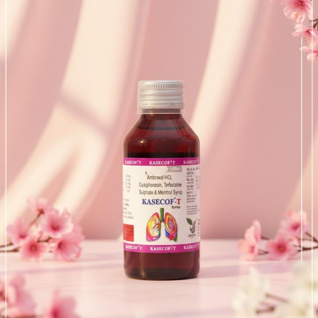 Ambroxol HCI, Guaiphanesin, Terbutaine Suphate & Menthol Syrup